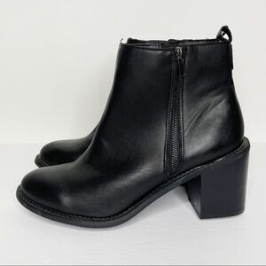 Torrid Black Ankle Boots Block Heel Black Size 11 W
